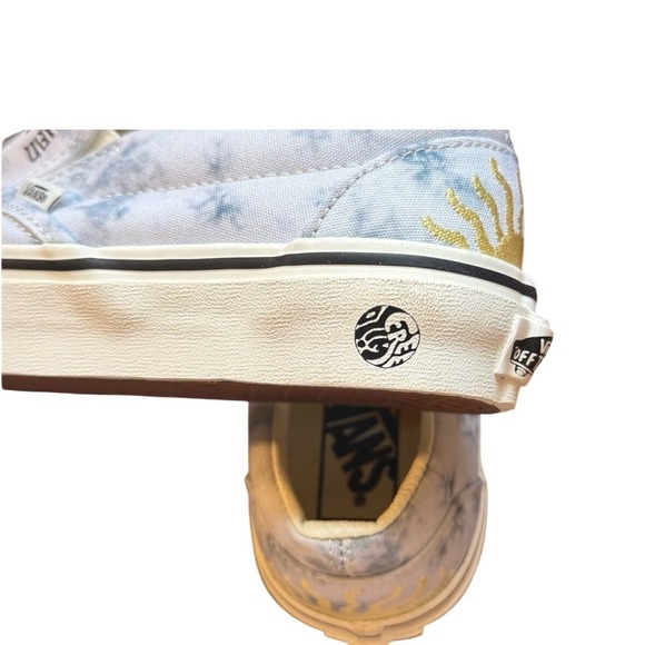 Vans Slip On Tie Dye Sun Embroidered Shoes Womens Size 6.5 Skippies Deck Sneaker - Picture 4 of 8